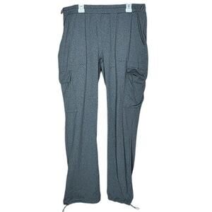 No Comment Gray Stretch Cargo Jogger Pants - Size Large
